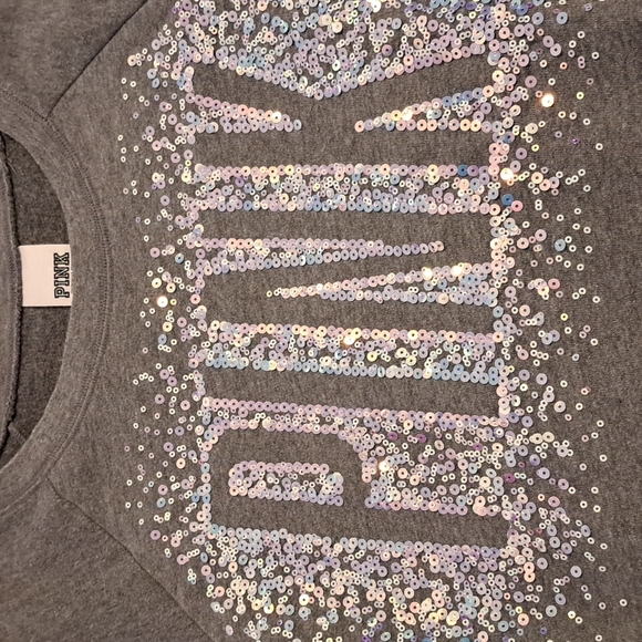 PINK Victoria's Secret sweatshirt with sequins - Picture 1 of 4